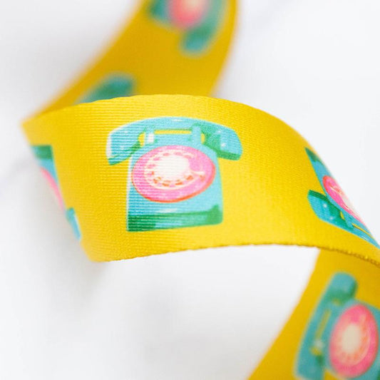 Telephones- Webbing 1.5": Sold By the Yard