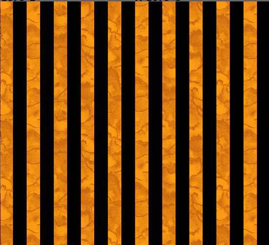 Nevermore-Orange Candy Stripe: Sold By The 1/2 Yard.