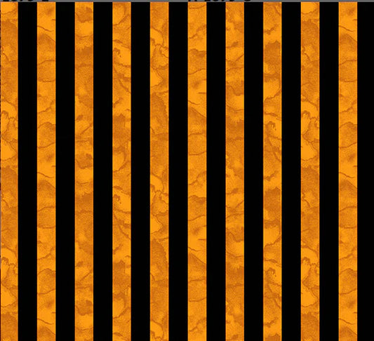 Nevermore-Orange Candy Stripe: Sold By The 1/2 Yard.