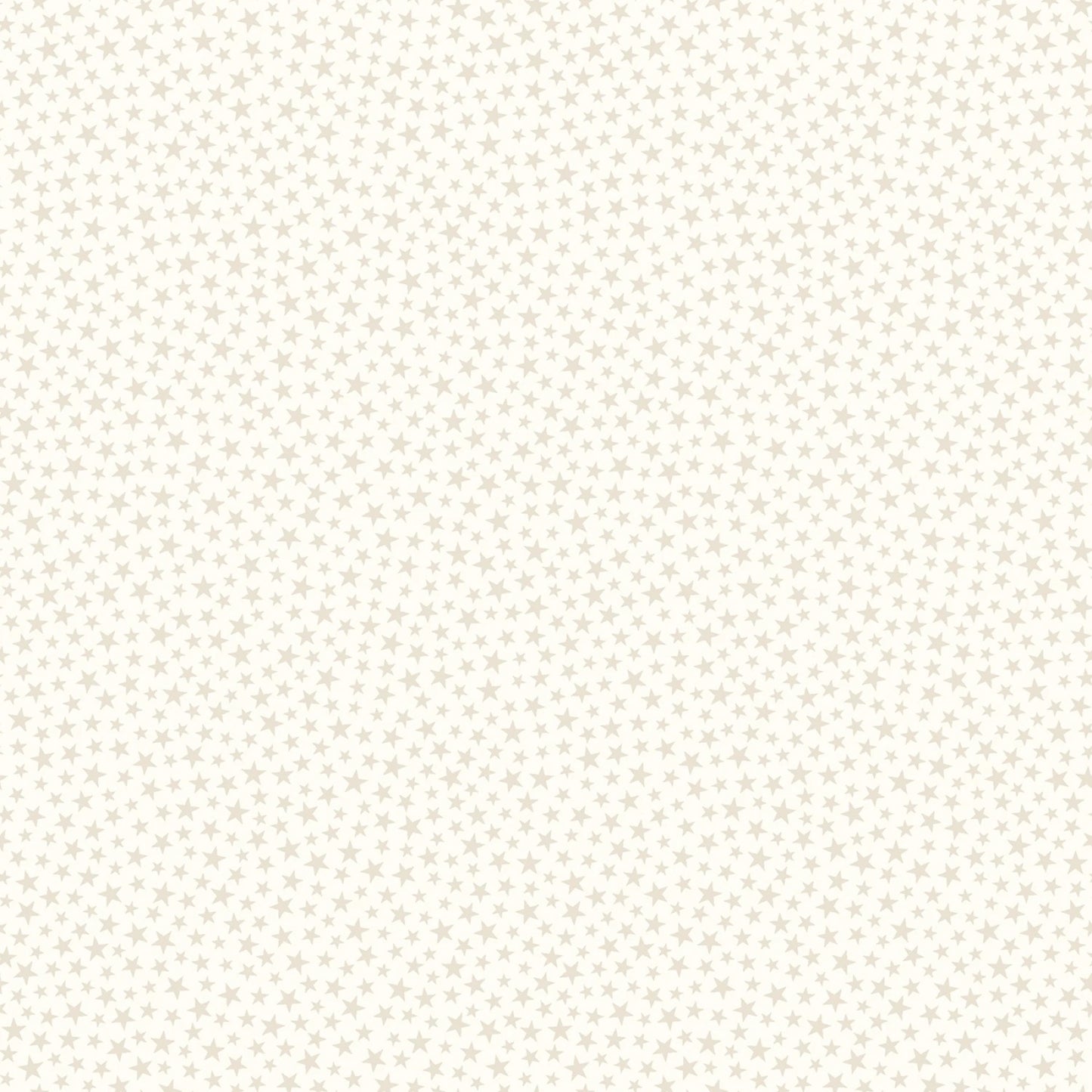 Star Spangled Beauty- Soft White Sparkle Stars: Sold by the 1/2 yard