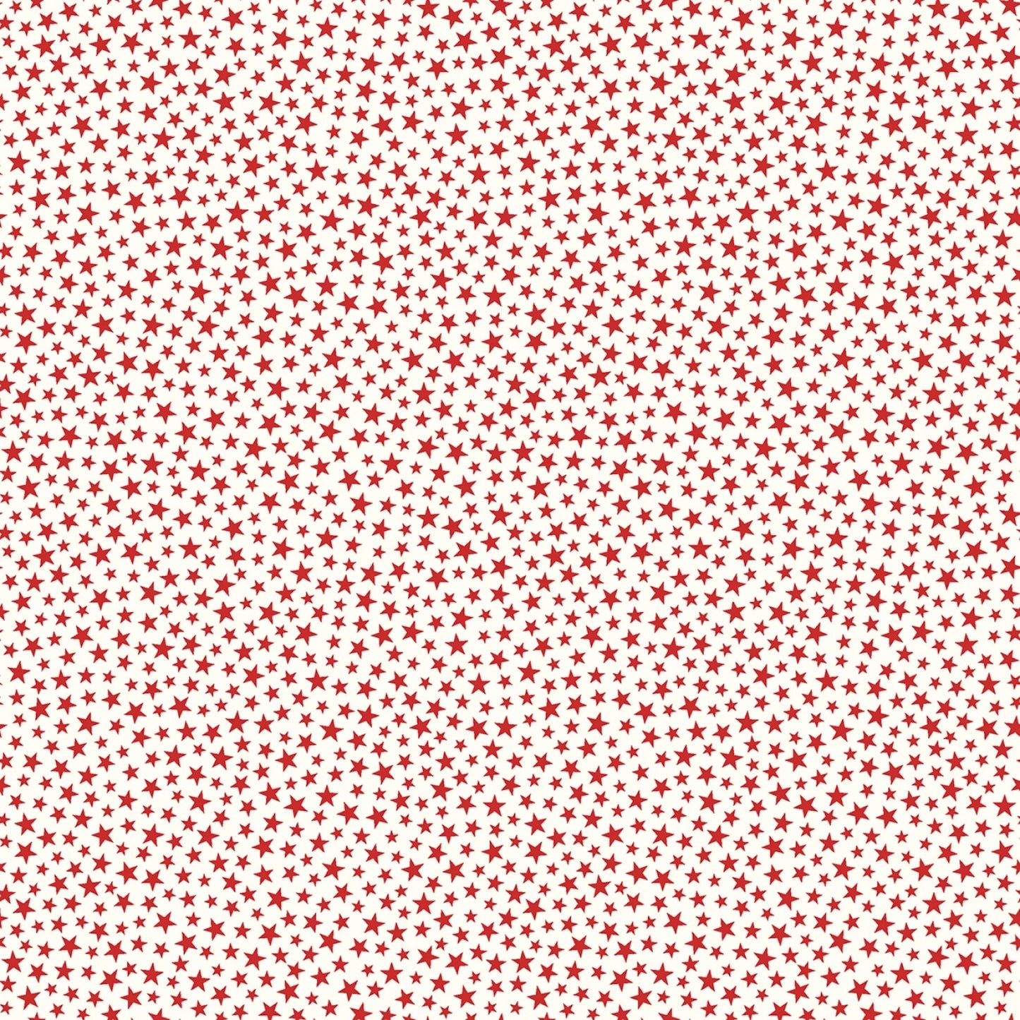 Star Spangled Beauty- Red Sparkle Stars: Sold by the 1/2 yard