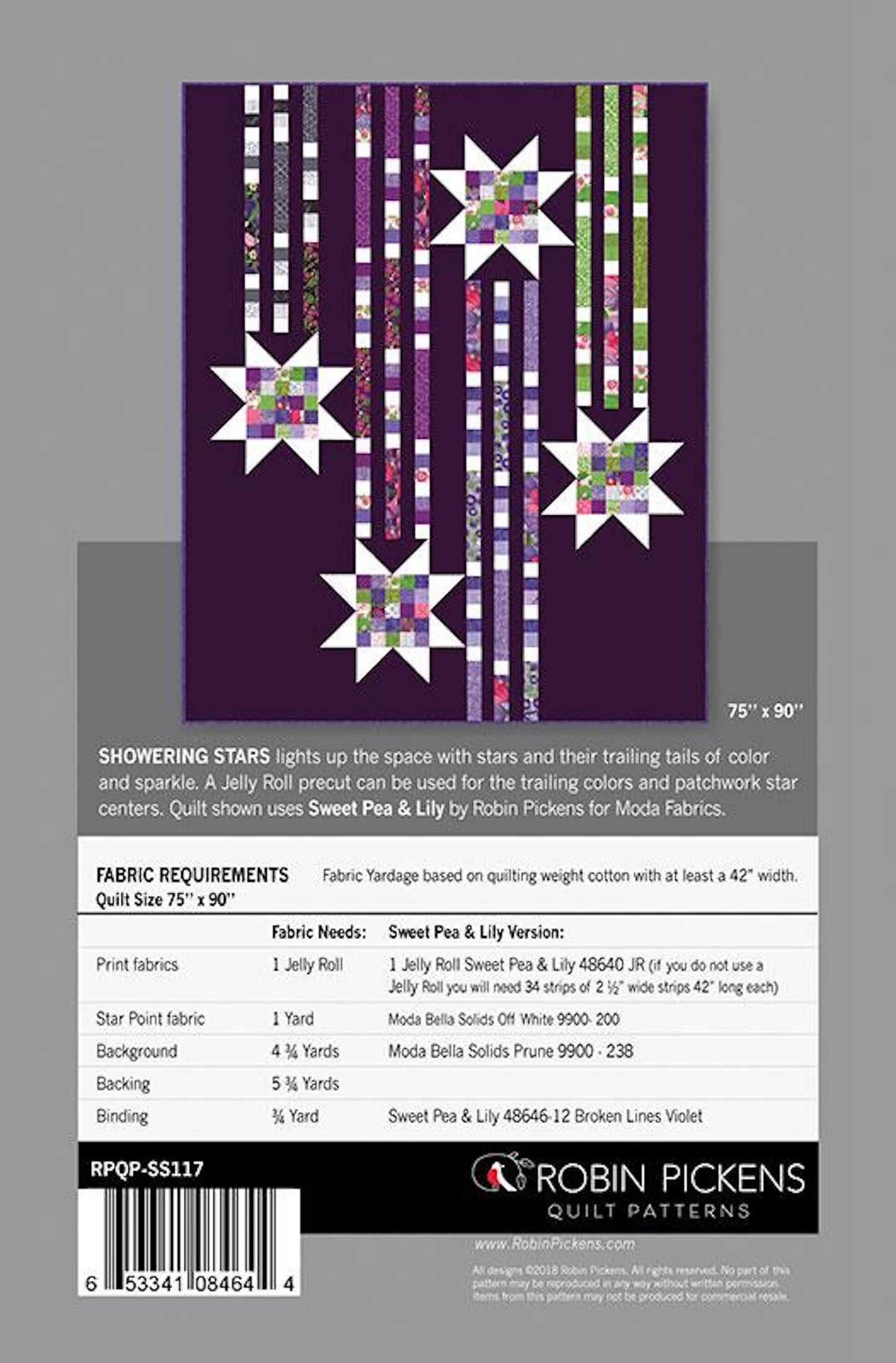 Showering Stars Quilt Pattern