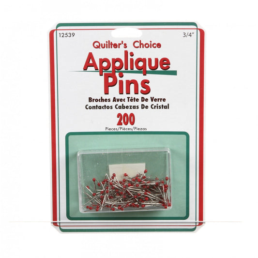 Red Head Applique Pins 200CT