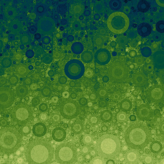 Sonny in the Sunflowers- Green Abstract Ombre: Sold by the yard.