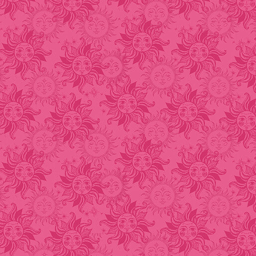Celestial Skies- Coral Sun Tonal: Sold By The 1/2 yard