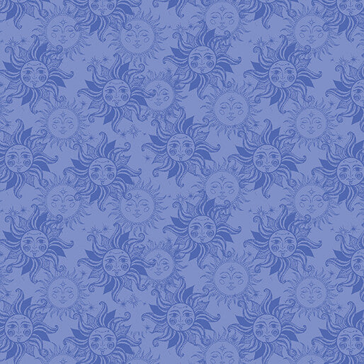 Celestial Skies- Periwinkle Sun Tonal: Sold By The 1/2 yard