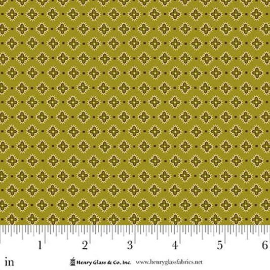 Love Struck- Green Hibiscus: Sold by the 1/2 yard