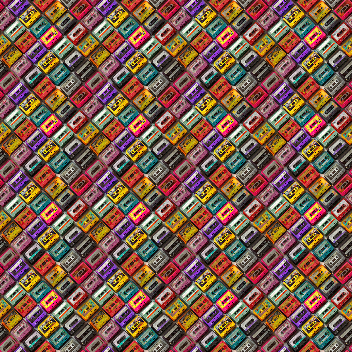 Play That Donkey Music- Multi Mixtape Mule: Sold by the 1/2 yard