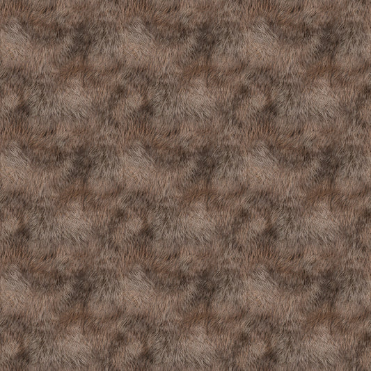 Play That Donkey Music- Brown Burro Fuzz: Sold by the 1/2 yard