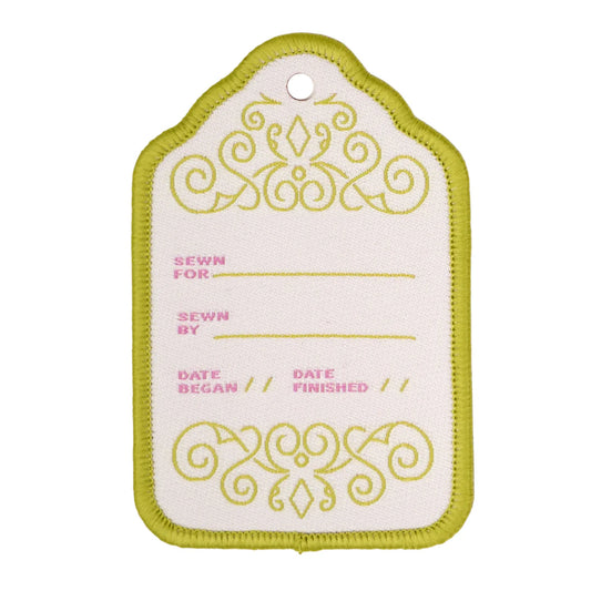 Market Days Woven Quilt Label- Cream: 1pc
