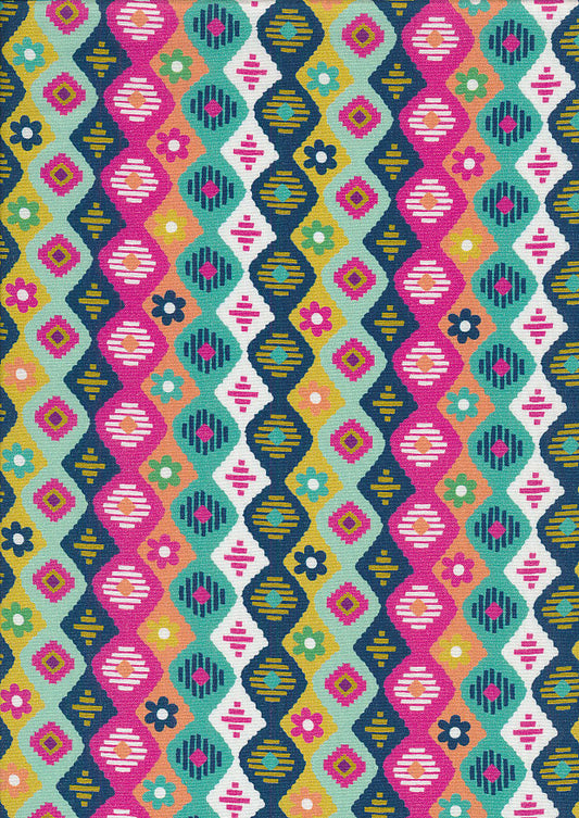 Living Wild- Multi Wild Stripe: Sold by the 1/2 yard