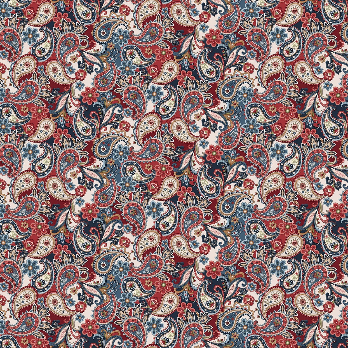 Cottonwood Stables- Red Paisley
