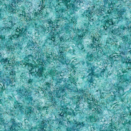 Atlantis- Turquoise Abstract Blender: Sold by the 1\2 yard