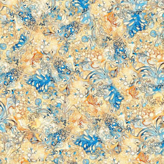 Atlantis- Chamois Abstract Blender: Sold by the 1\2 yard