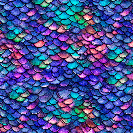 Dragon's Song- Royal Dragon Scales: Sold by the 1/2 yard.