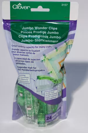 Jumbo Wonder Clips: 24 pcs