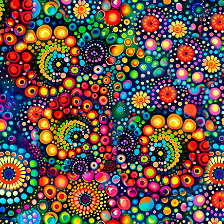 Jubilee- Multi Dot Geo: Sold by the 1/2 yard