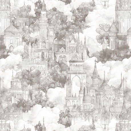 Folklore- Taupe Castles in Clouds: Sold by the 1/2 yard