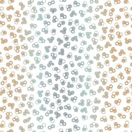Wisps on the Wind- White Tiny Circles: Sold by the 1/2 yard