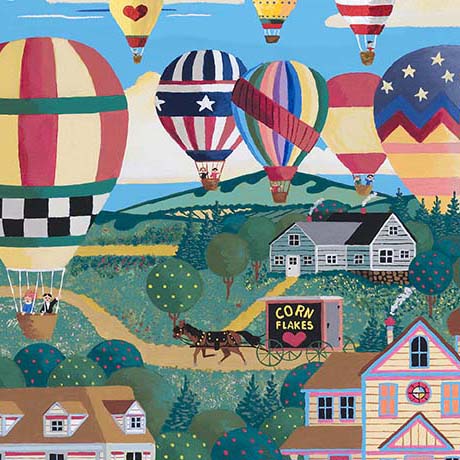 Balloonfest- Multi Balloonfest: Sold by the 1/2 yard