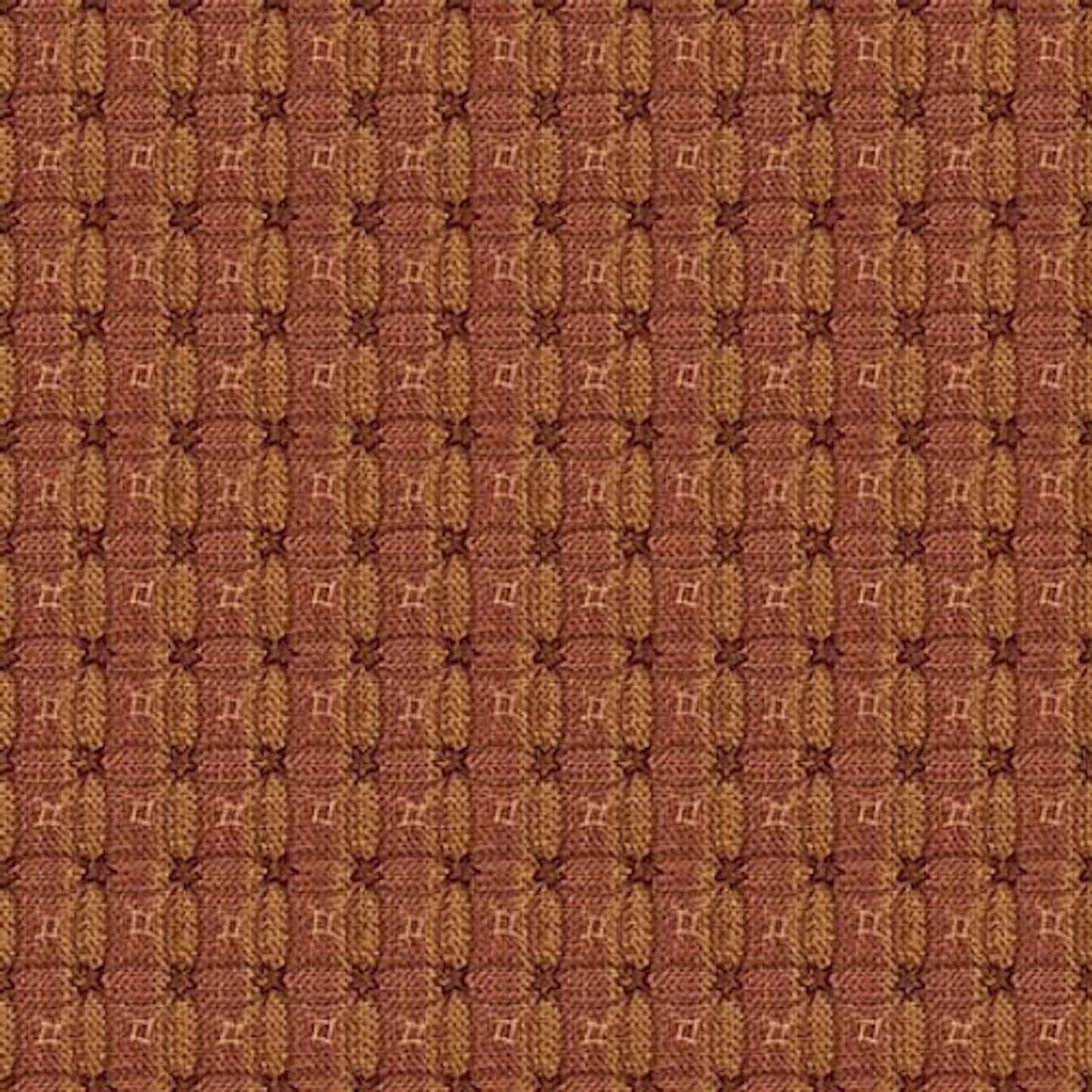 Oak and Maple- Red/Ochre Plaid: Sold by the 1/2 Yard