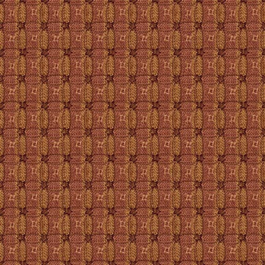 Oak and Maple- Red/Ochre Plaid: Sold by the 1/2 Yard