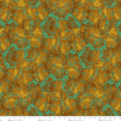 Crow-Mazing- Ochre Texture: Sold by the 1/2 Yard