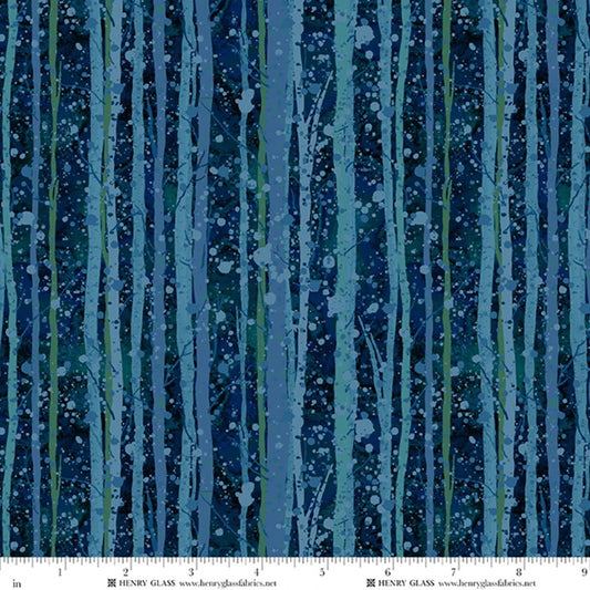 Beyond the Pines- Midnight Blue Aspen Tree Texture