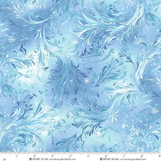 Beyond the Pines- Medium Blue Swirling Branch