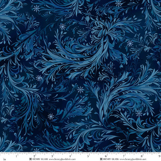 Beyond the Pines- Midnight Blue Swirling Branch