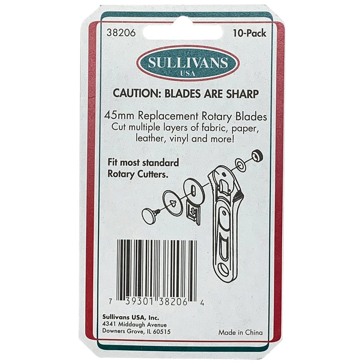 Quilters Choice Replacement Rotary Blades: 10 pack