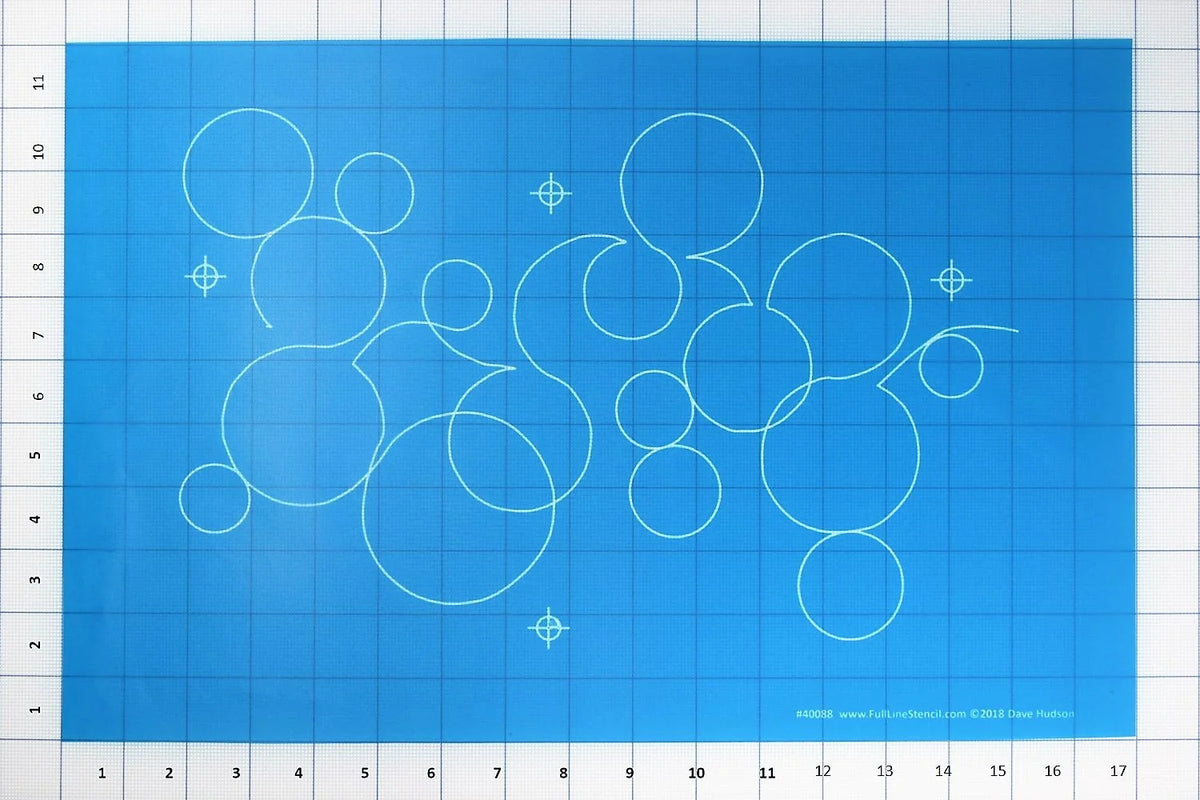 Full Line Stencil: Bubbles