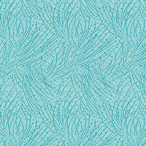 Circle of Butterflies- Medium Azure Golden Pine Pearl: Sold By The 1/2 Yard