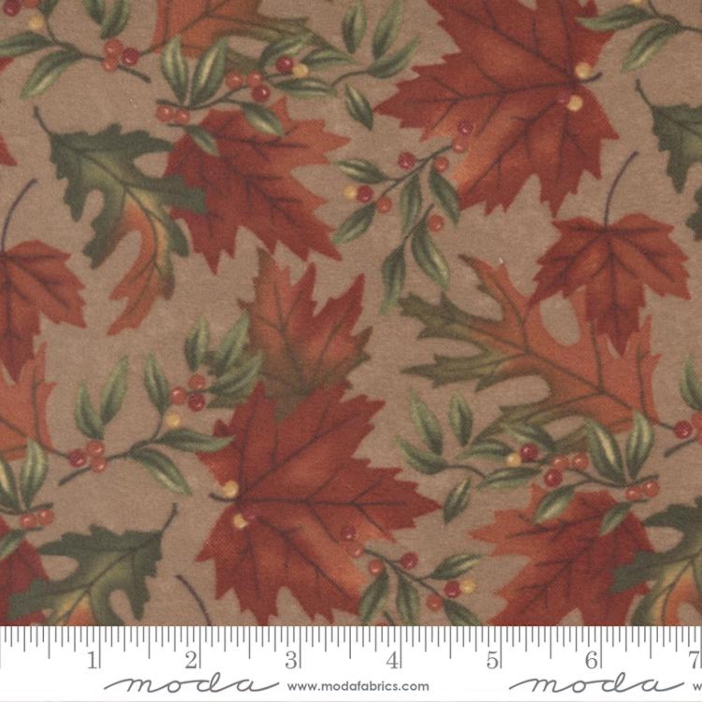 Fall Melody Flannel- Tawny Fall Melody: Sold by the 1/2 Yard