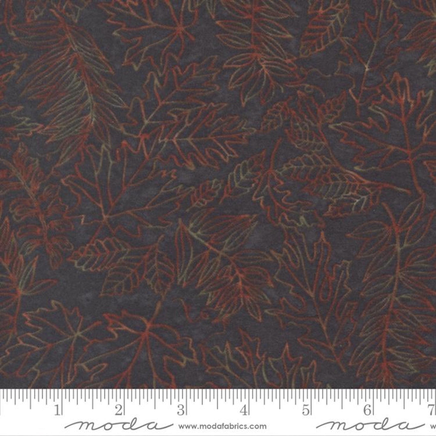 Fall Melody Flannel- Black Forest Floor: Sold by the 1/2 Yard