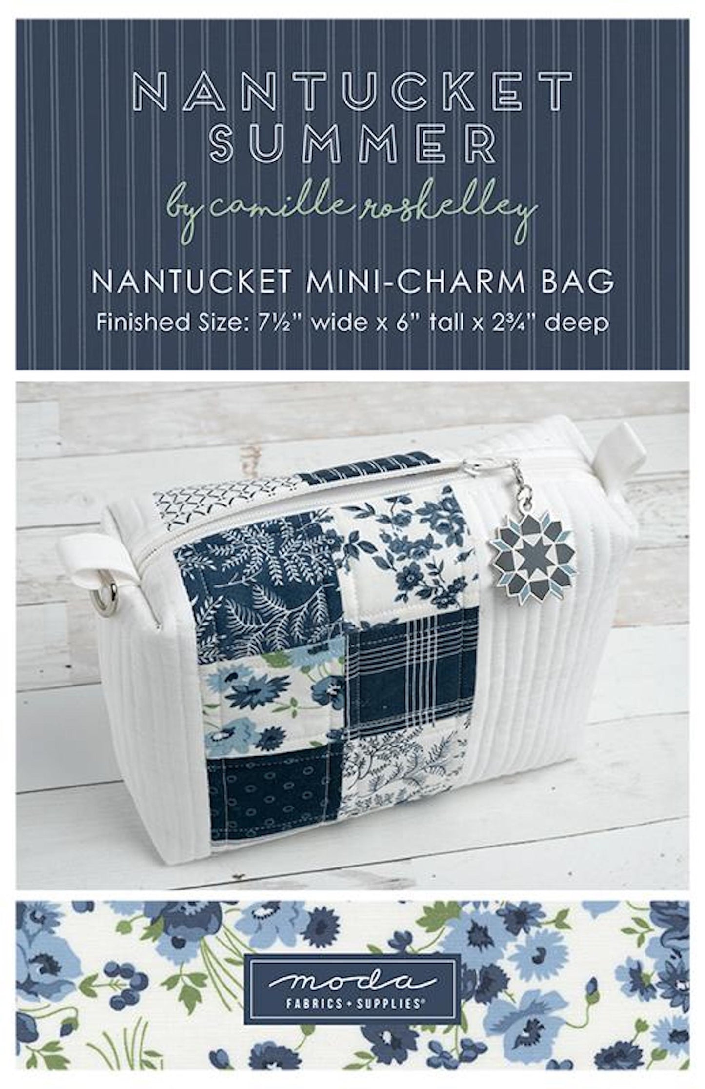 Nantucket Summer- Mini Charm Bag Pattern