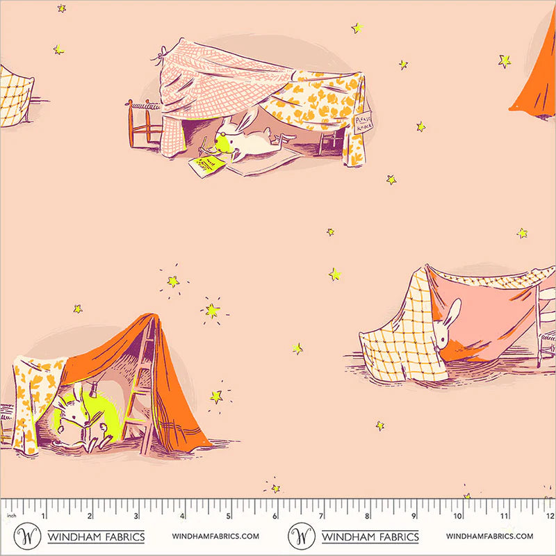 Heather Ross Favorites- Blush Quilt Tent: Sold by the 1/2 yard