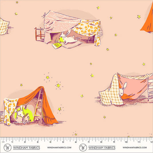 Heather Ross Favorites- Blush Quilt Tent: Sold by the 1/2 yard