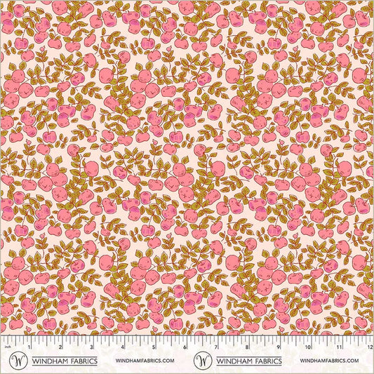 Heather Ross Favorites- Blush Apples: Sold by the 1/2 yard