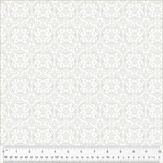 Icing- White on White Damask: Sold by the 1/2 Yard