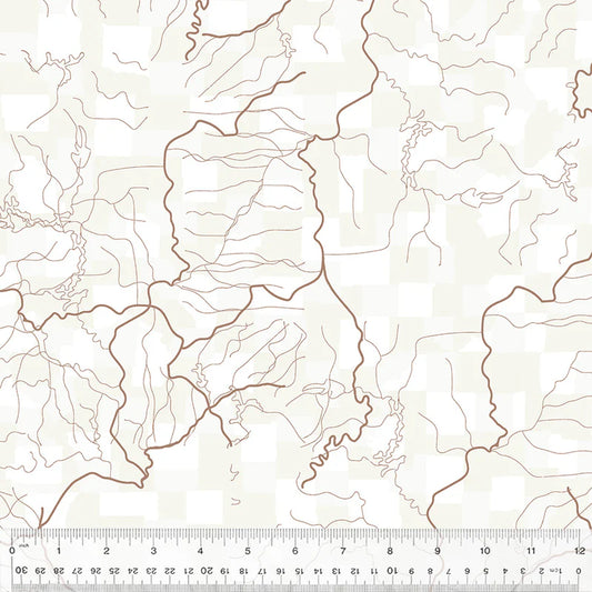 All Missouri Shop Hop 2025- White Flowing Rivers: Sold by the 1/2 yard. PREORDER