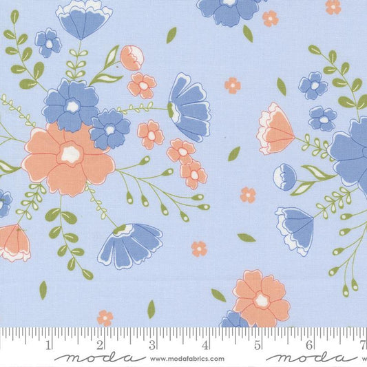 Peachy Keen- Moonlit Meadow Light Blue