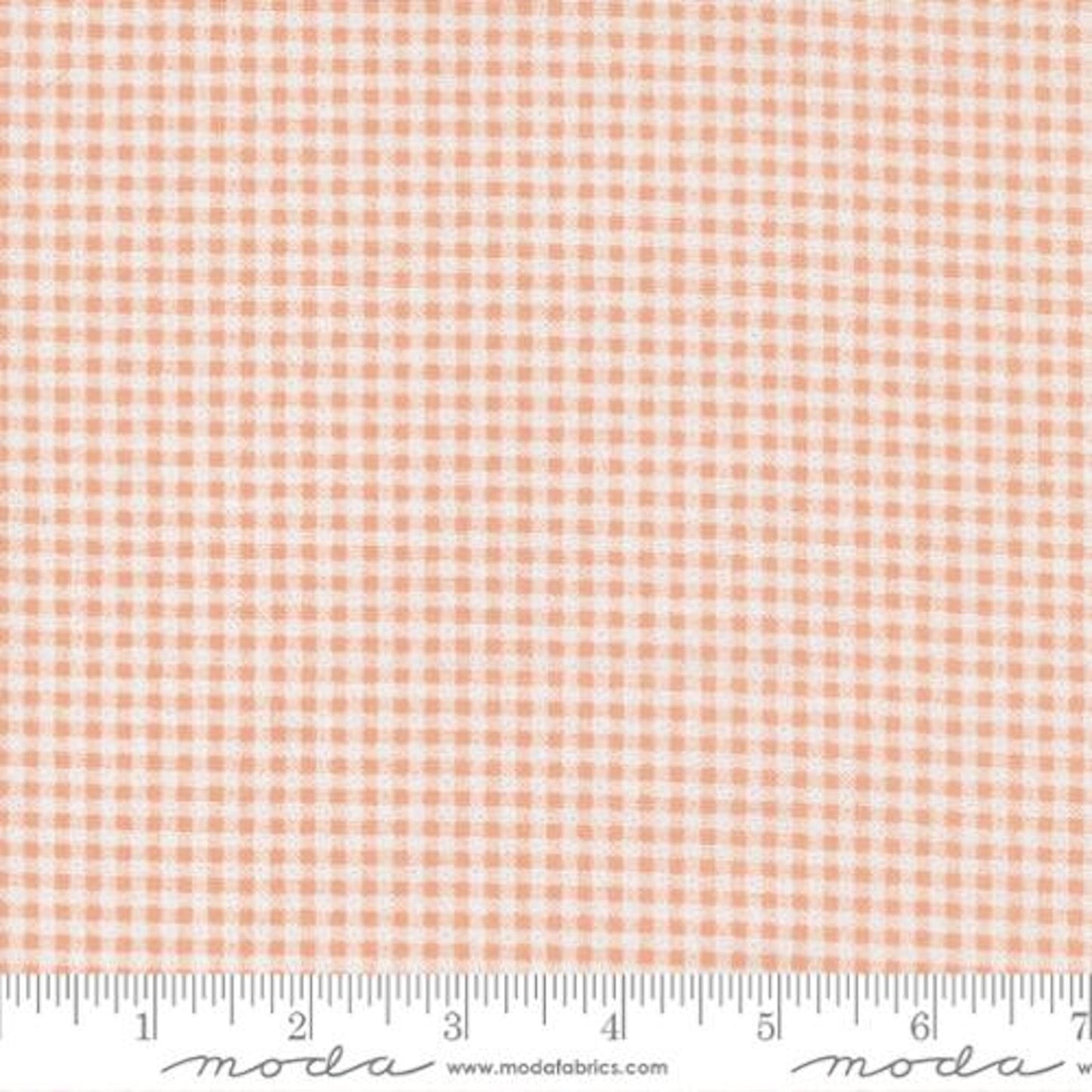 Peachy Keen- Weathered Gingham Peach Blossom