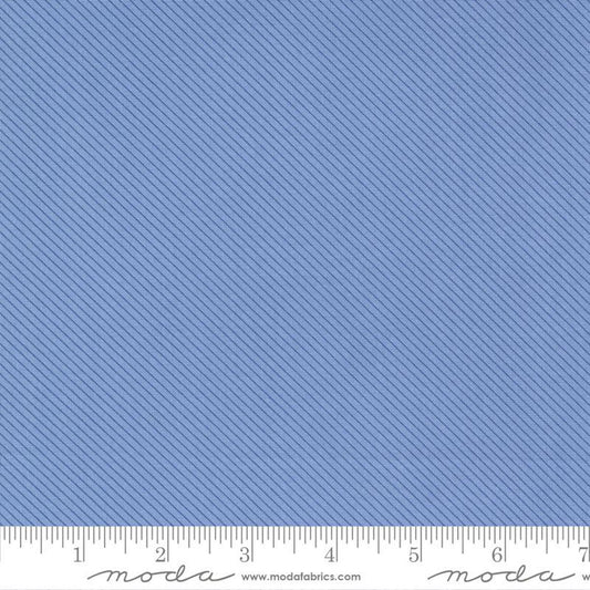 Peachy Keen- Bias Stripe Blue