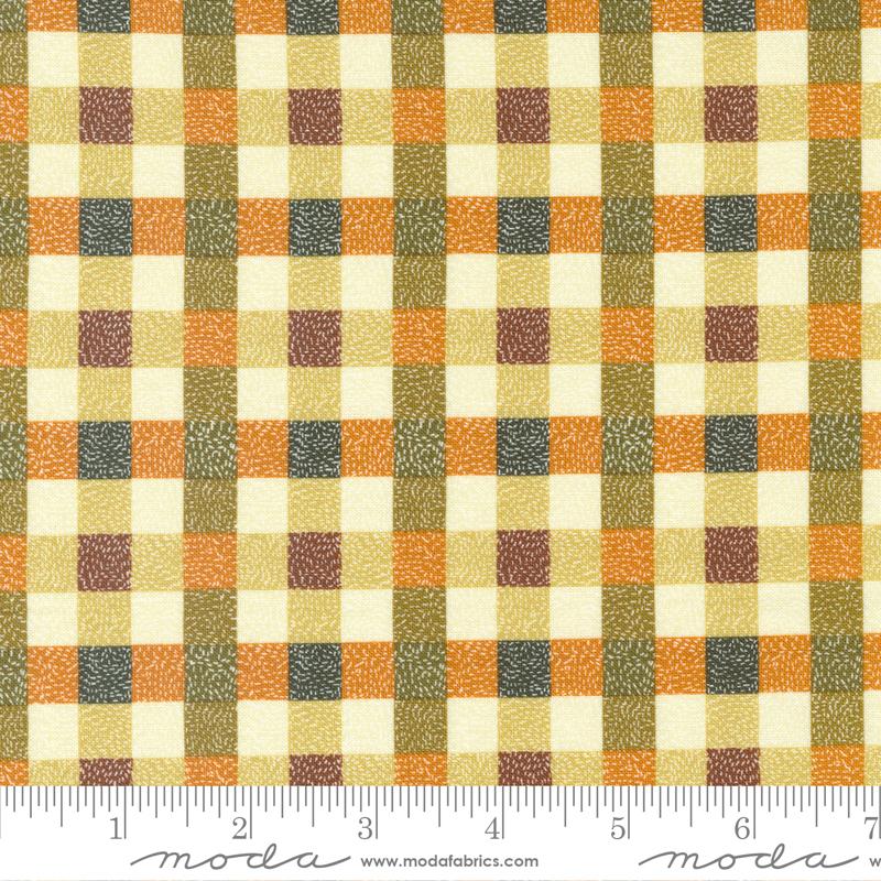 Quaint Cottage- Spice Twisted Check: Sold by the 1/2 yard