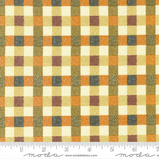 Quaint Cottage- Spice Twisted Check: Sold by the 1/2 yard