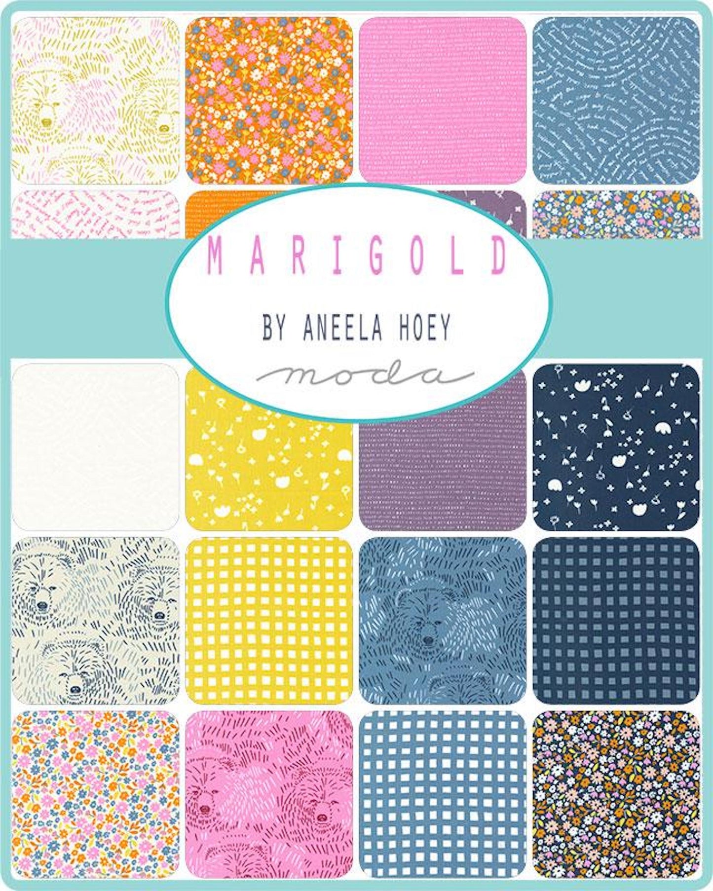 Marigold Mini Charm Pack- 42 PCS- Moda