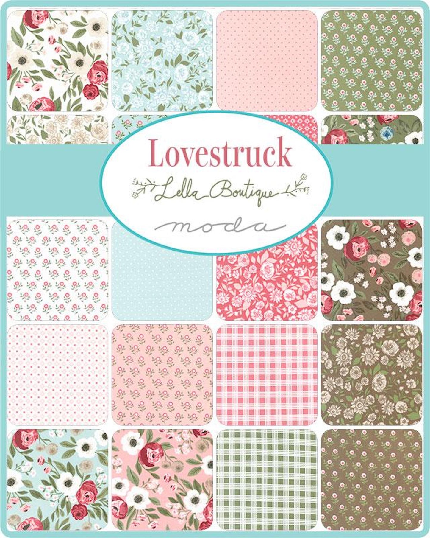 Lovestruck Mini Charm Pack- 42 PCS- Moda