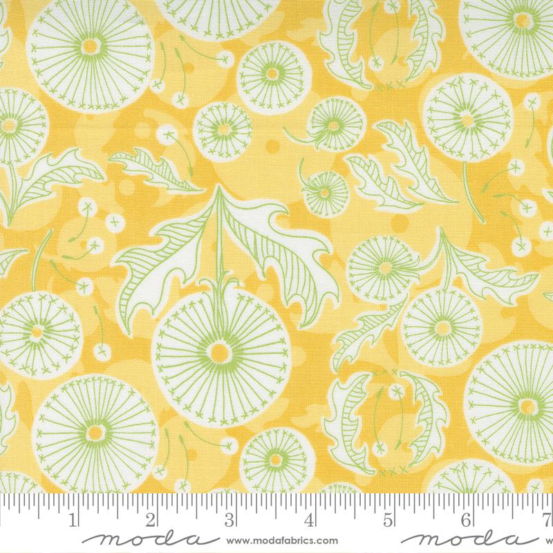 Dandi Duo- Maize Dandi Toile: Sold by the 1/2 yard