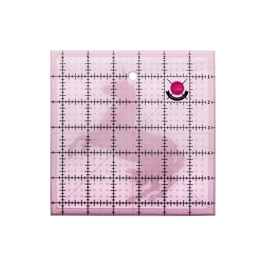 Tula Pink 6.5" Square Non Slip Unicorn Ruler